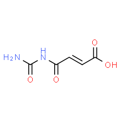 ChemSpider 2D Image | (2E)-4-(Carbamoylamino)-4-oxo-2-butenoic acid | C5H6N2O4