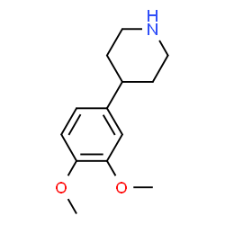 ChemSpider 2D Image | 4-(3,4-Dimethoxyphenyl)piperidine | C13H19NO2