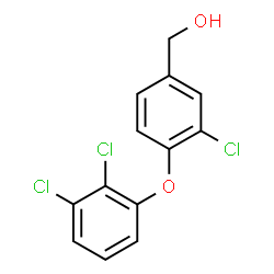 ChemSpider 2D Image | [3-Chloro-4-(2,3-dichlorophenoxy)phenyl]methanol | C13H9Cl3O2