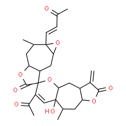 ChemSpider 2D Image | yl-3-methylene-1'a-[(1E)-3-oxo-1-butenyl]- | C29H34O9
