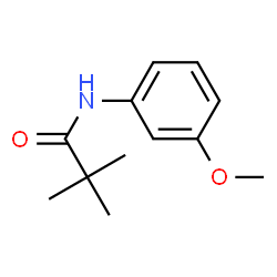 ChemSpider 2D Image | N-(3-METHOXYPHENYL)-2,2-DIMETHYLPROPANAMIDE | C12H17NO2