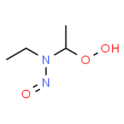 ChemSpider 2D Image | N-ethyl-N-(?-hydroperoxyethyl)nitrosamine | C4H10N2O3