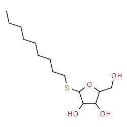 ChemSpider 2D Image | Nonyl 1-thiopentofuranoside  | C14H28O4S
