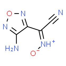 ChemSpider 2D Image | (2E)-(4-Amino-1,2,5-oxadiazol-3-yl)(oxido-lambda~5~-azanylidene)acetonitrile | C4H3N5O2