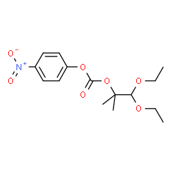 ChemSpider 2D Image | 1,1-Diethoxy-2-methyl-2-propanyl 4-nitrophenyl carbonate | C15H21NO7