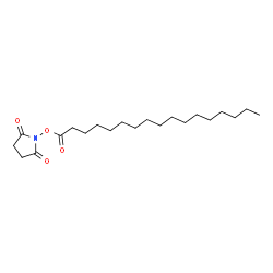 ChemSpider 2D Image | 2,5-Dioxo-1-pyrrolidinyl heptadecanoate | C21H37NO4