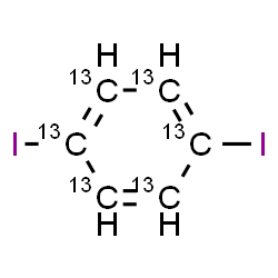 ChemSpider 2D Image | 1,4-Diiodo(~13~C_6_)benzene | 13C6H4I2