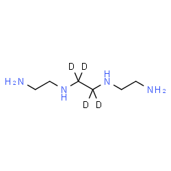 ChemSpider 2D Image | N,N'-Bis(2-aminoethyl)-1,2-(~2~H_4_)ethanediamine | C6H14D4N4