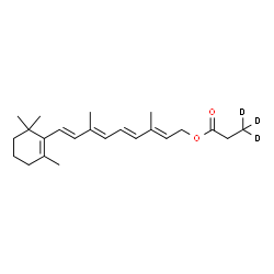 ChemSpider 2D Image | O~15~-[(3,3,3-~2~H_3_)Propanoyl]retinol | C23H31D3O2