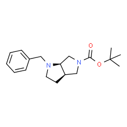 ChemSpider 2D Image | 2-Methyl-2-propanyl (3aR,6aR)-1-benzylhexahydropyrrolo[3,4-b]pyrrole-5(1H)-carboxylate | C18H26N2O2