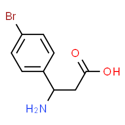 ChemSpider 2D Image | 3-Amino-3-(4-bromophenyl)propanoic acid | C9H10BrNO2