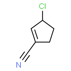 ChemSpider 2D Image | 3-Chloro-1-cyclopentene-1-carbonitrile | C6H6ClN