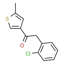 ChemSpider 2D Image | 2-(2-Chlorophenyl)-1-(5-methyl-3-thienyl)ethanone | C13H11ClOS