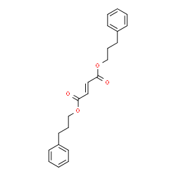 ChemSpider 2D Image | Bis(3-phenylpropyl) (2E)-2-butenedioate | C22H24O4