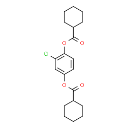 ChemSpider 2D Image | 2-Chloro-1,4-phenylene dicyclohexanecarboxylate | C20H25ClO4
