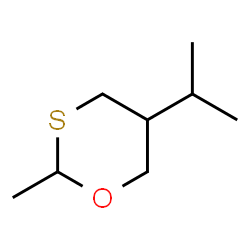 ChemSpider 2D Image | 5-Isopropyl-2-methyl-1,3-oxathiane | C8H16OS