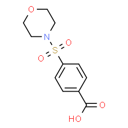 ChemSpider 2D Image | 4-(morpholinosulfonyl)benzoic acid | C11H13NO5S