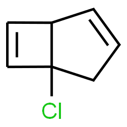 ChemSpider 2D Image | 5-Chlorobicyclo[3.2.0]hepta-2,6-diene | C7H7Cl