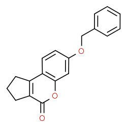 ChemSpider 2D Image | 7-(Benzyloxy)-2,3-dihydrocyclopenta[c]chromen-4(1H)-one | C19H16O3