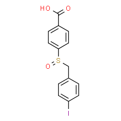 ChemSpider 2D Image | 4-[(4-Iodobenzyl)sulfinyl]benzoic acid | C14H11IO3S