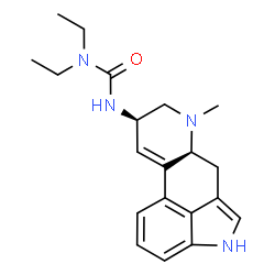 ChemSpider 2D Image | 1,1-Diethyl-3-[(5alpha,8beta)-6-methyl-9,10-didehydroergolin-8-yl]urea | C20H26N4O