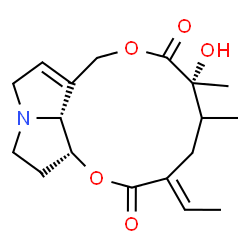 ChemSpider 2D Image | (13xi)-12-Hydroxysenecionan-11,16-dione | C18H25NO5
