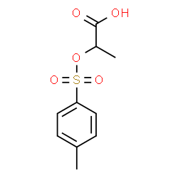 ChemSpider 2D Image | 2-{[(4-Methylphenyl)sulfonyl]oxy}propanoic acid | C10H12O5S