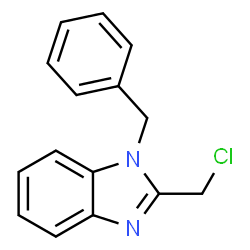 ChemSpider 2D Image | Benzimidazole, 1-benzyl-2-chloromethyl- | C15H13ClN2