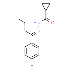 ChemSpider 2D Image | N'-[(1E)-1-(4-Fluorophenyl)butylidene]cyclopropanecarbohydrazide | C14H17FN2O