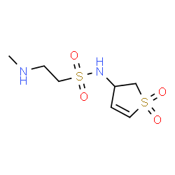 ChemSpider 2D Image | N-(1,1-Dioxido-2,3-dihydro-3-thiophenyl)-2-(methylamino)ethanesulfonamide | C7H14N2O4S2