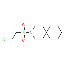 ChemSpider 2D Image | 3-[(2-Chloroethyl)sulfonyl]-3-azaspiro[5.5]undecane | C12H22ClNO2S
