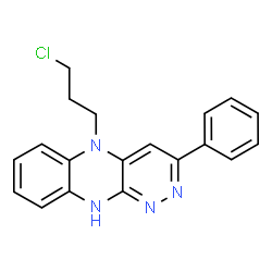 ChemSpider 2D Image | 5-(3-Chloropropyl)-3-phenyl-5,10-dihydropyridazino[3,4-b]quinoxaline | C19H17ClN4