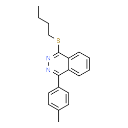 ChemSpider 2D Image | 1-Butylsulfanyl-4-p-tolyl-phthalazine | C19H20N2S