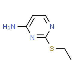 ChemSpider 2D Image | 2-(ethylsulfanyl)pyrimidin-4-amine | C6H9N3S