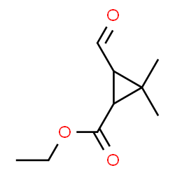 ChemSpider 2D Image | Ethyl 3-formyl-2,2-dimethylcyclopropanecarboxylate | C9H14O3