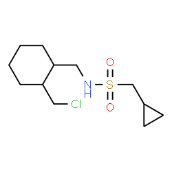 ChemSpider 2D Image | N-{[2-(Chloromethyl)cyclohexyl]methyl}-1-cyclopropylmethanesulfonamide | C12H22ClNO2S