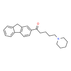 ChemSpider 2D Image | Pentan-1-one, 1-(2-fluorenyl)-5-(1-piperidinyl)- | C23H27NO