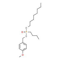 ChemSpider 2D Image | 4-Methoxybenzyl octyl butylphosphonate | C20H35O4P