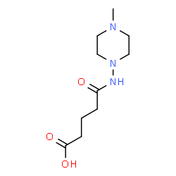 ChemSpider 2D Image | 5-[(4-Methyl-1-piperazinyl)amino]-5-oxopentanoic acid  | C10H19N3O3