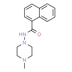 ChemSpider 2D Image | N-(4-Methyl-1-piperazinyl)-1-naphthamide | C16H19N3O