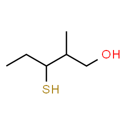 ChemSpider 2D Image | 3-Mercapto-2-methylpentan-1-ol | C6H14OS