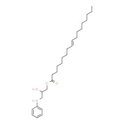 ChemSpider 2D Image | 3-Anilino-2-hydroxypropyl (9E)-9-octadecenoate | C27H45NO3