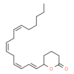 ChemSpider 2D Image | (±)5-HETE lactone | C20H30O2