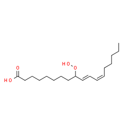 ChemSpider 2D Image | (10E,12Z)-9-Hydroperoxy-10,12-octadecadienoic acid | C18H32O4