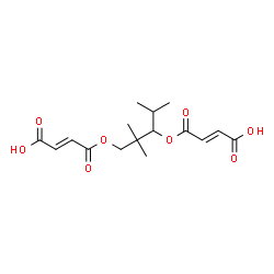 ChemSpider 2D Image | (2E,2'E)-4,4'-[(2,2,4-Trimethyl-1,3-pentanediyl)bis(oxy)]bis(4-oxo-2-butenoic acid) | C16H22O8
