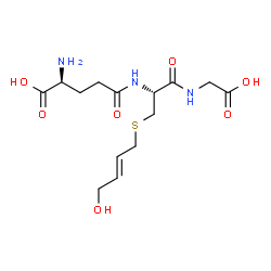 ChemSpider 2D Image | L-gamma-Glutamyl-S-[(2E)-4-hydroxy-2-buten-1-yl]-L-cysteinylglycine | C14H23N3O7S