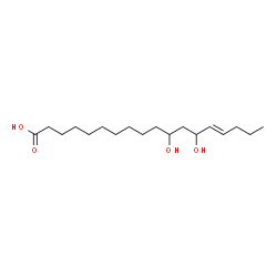 ChemSpider 2D Image | 11,13-dihydroxy-14-octadecaenoic acid | C18H34O4