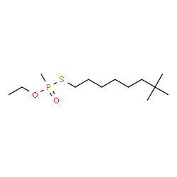 ChemSpider 2D Image | S-(7,7-Dimethyloctyl) O-ethyl methylphosphonothioate | C13H29O2PS