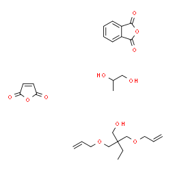 ChemSpider 2D Image | 2,2-bis(allyloxymethyl)butan-1-ol; furan-2,5-dione; isobenzofuran-1,3-dione; propane-1,2-diol | C27H36O11