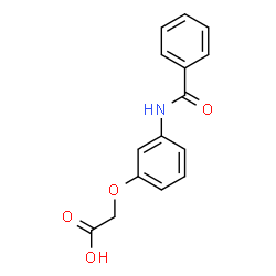 ChemSpider 2D Image | 2-(3-benzamidophenoxy)acetic acid | C15H13NO4